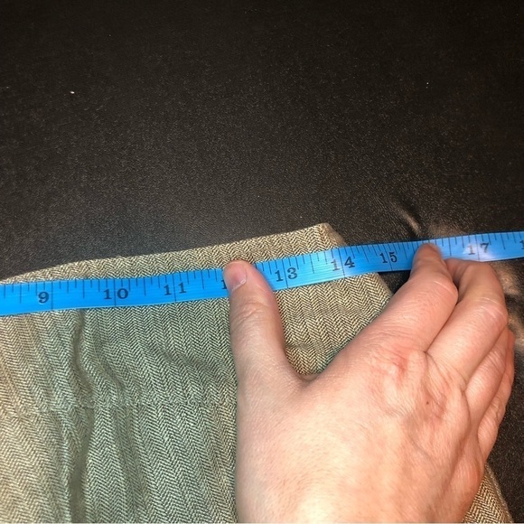 𝅺j Jill Brown Linen Blend Genuine Fit Lightweight Capri Pants Size 6 Petite - Picture 8 of 11